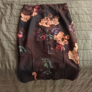 Floral pencil skirt